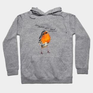 Robin Redbreast - When Robins appear loved ones are near - sympathy - condolence - in loving memory Hoodie